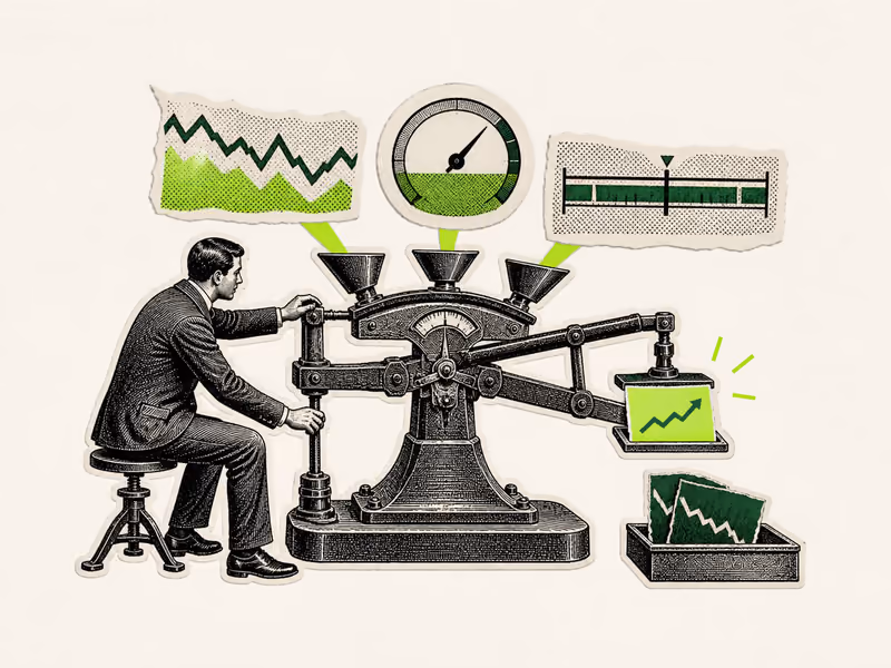An analyst weighs market structure, momentum, and key levels before accepting a trade idea.